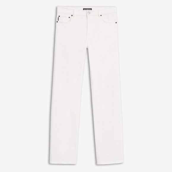 Balenciaga Other - Balenciaga White Skinny Straight Distressed Jeans